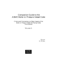 Companion Guide to the ASME Boiler & Pressure Vessel Code, Third Edition-Volume 1