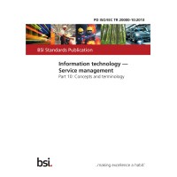 BS PD ISO/IEC TR 20000-10:2013