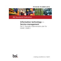 BS PD ISO/IEC TR 20000-5:2013