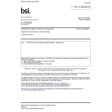 BS ISO/DIS 9001:2014