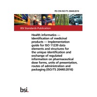 BS PD CEN ISO/TS 20440:2016