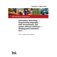 BS PD ISO/IEC TS 18661-5:2016