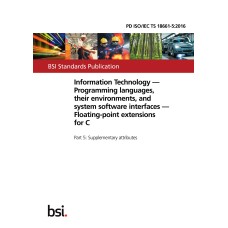 BS PD ISO/IEC TS 18661-5:2016