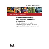 BS PD ISO/IEC TS 20071-25:2017