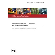 BS PD ISO/IEC TR 38505-2:2018