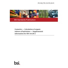 BS PD ISO/TR 23199:2019