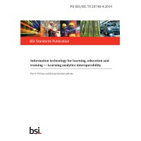 BS PD ISO/IEC TS 20748-4:2019