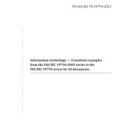 BS PD ISO/IEC TR 49794:2022