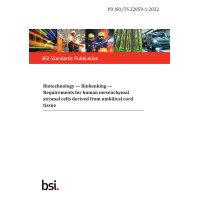 BS PD ISO/TS 22859-1:2022