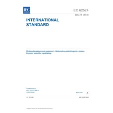 IEC 62524 Ed. 1.0 en:2009