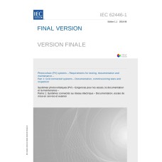 IEC 62446-1 Ed. 1.1 b:2018