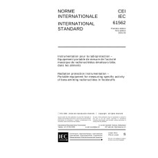 IEC 61562 Ed. 1.0 b:2001