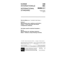 IEC 60464-3-1 Ed. 2.0 b:2001