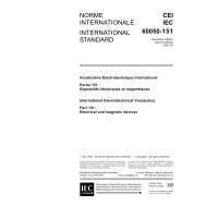 IEC 60050-151 Ed. 2.0 b:2001