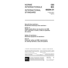 IEC 60204-31 Ed. 3.0 b:2001