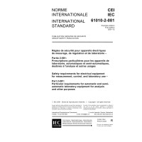 IEC 61010-2-081 Ed. 1.0 b:2001